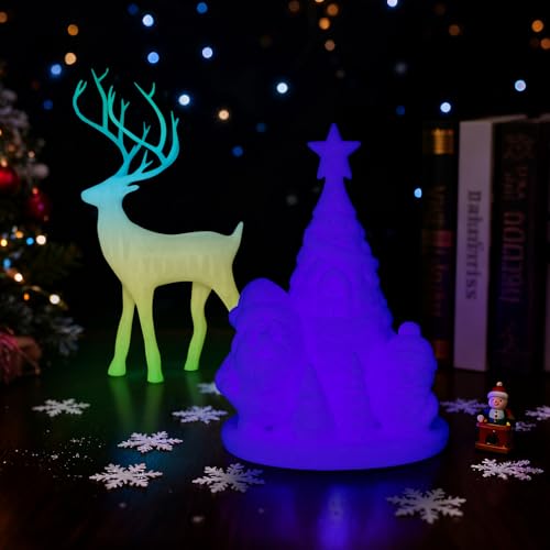 Image of iSANMATE PLA Glow in the Dark Filament, PLA Lights Filament Purple for 3D Printers, Dimensional Accuracy + /- 0.03 mm, 1 kg /Spool