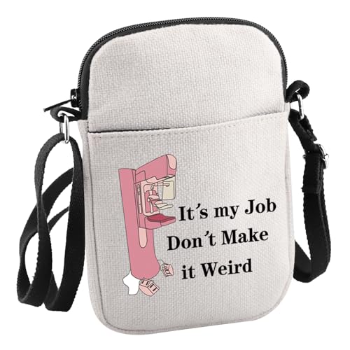 JNIAP Mammography Gift It’s My Job Don’t Make it Weird Crossbody Bag Mammo Tech Gift