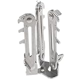 Abaodam Gas Tank Halterung Faltbar aus Metall Stabiler Kanisterständer für Camping Gastanks Universelle Bodenhalterung für Unebene Flächen Kompakt und Leicht für Outdoor Picknick