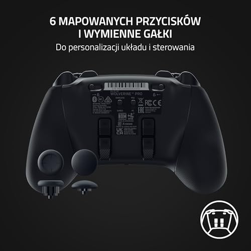 Razer Wolverine V2 Pro – bezprzewodowy kontroler do gier na PS5 i PC (HyperSpeed Wireless, przyciski Mecha-Tactile Action, 8-drożny mikroprzełącznik, HyperTrigger) Czarny