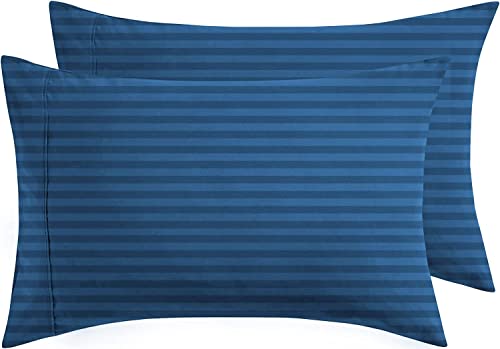 Image of VAS COLLECTIONS 160 TC Microfiber Standard Size Pillow Cover Combo for Hotel Hospital Uses-18X28 Inches, Set of 4 (Light Green & Yellow)