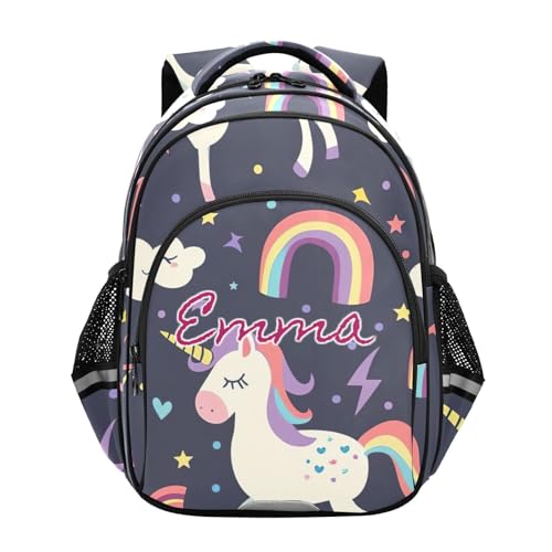 Sac à dos léger licorne violette confortable pour écoliers