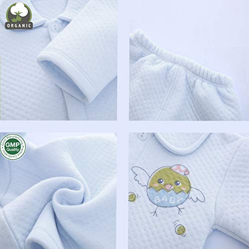 DOTMOM-Newborn-Clothes-100-Cotton-Gift-Set-for-Baby-Shower-Blue-Pack-of-23