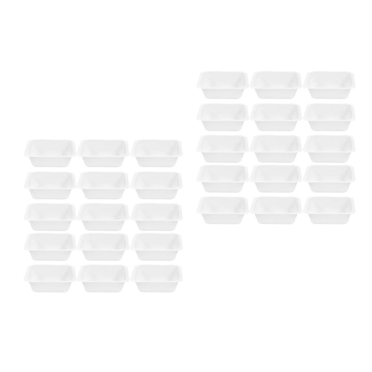 COSMEVIVI 2sets Lab Weighing Supplies Set of Weighing Plates Weigh Boats and Weigh Dishes Lightweight Accurate Easy Clean-up 20pcs*2