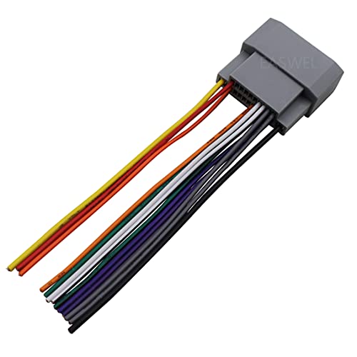 Car Stereo CD Player Radio Wiring Harness for Jeep Wrangler Unlimited 2007-up