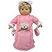 Sophia's 15 Inch Doll Clothes Baby Doll Snowsuit Set, Fits 15 Inch American Girl Bitty Baby & More! Pink Polar Bear Snowsuit, Gloves & Hood
