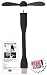 Plug & Go! Fan-tastic Portable Mini USB Fan (Black)