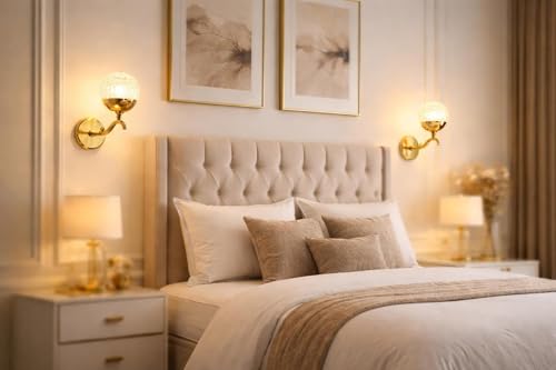 Image of Premium Gold Finish 73 Wall Light for Bedroom, Living Room, Restaurants, Dining, Coffee Shop, Home and Office Decorative Wall Sconce Light Fixture (Pack of 1)