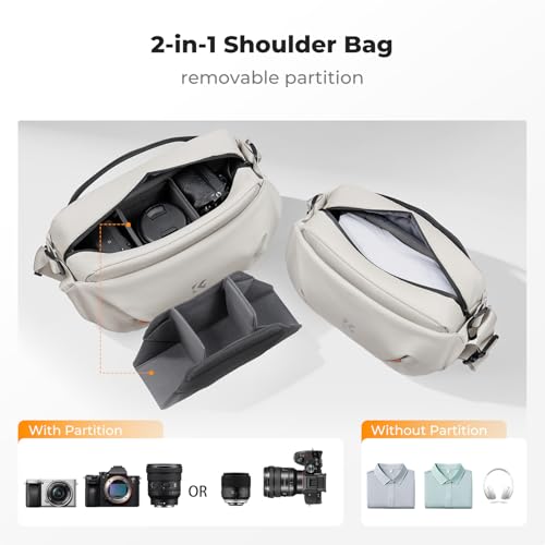 Bolsa cámara K&F CONCEPT ligera blanca 7L miniatura 3