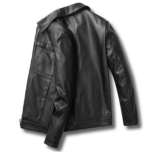 Chaqueta de cuero bomber para hombre talla 4X-Large miniatura 5