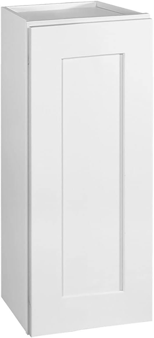 Design House Brookings Shaker Unassembled Wall Kitchen Cabinet W1230, 12 W x 12 D x 30 H, Painted White, Solid Wood, Design House, 561688
