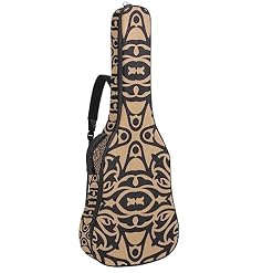 Housse pour guitare acoustique – Style géométrique national – Grande housse pour guitare – S’adapte à la plupart des tailles de guitare, Multicolore., 42.9×16.9×4.7 in, Motif imprimé tendance - Les Beatles, Paul McCartney, John Lennon, RIngo Starr, George Harrison
