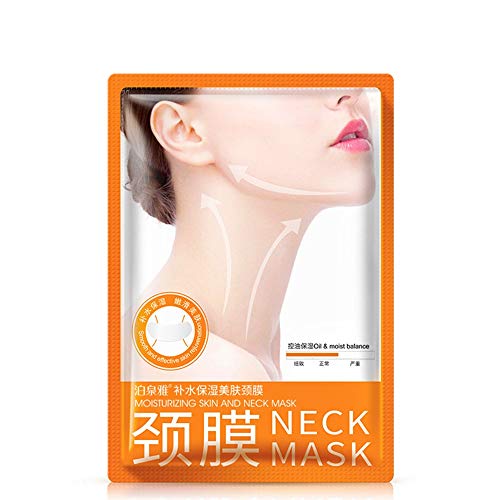 BIOAQUA Neck Mask Moisturizing Tender Skin Oil Moist Balance Silk Fibers 5PCS/PACK