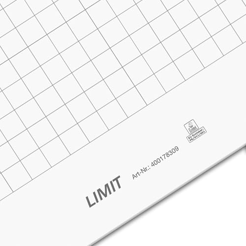 Limit 2 x blok flipchart, w kratkę i pusty, 20 arkuszy w każdym bloku, 80 g/m², biały