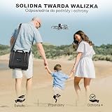 Lekufee Wodoodporna Twarda Obudowa do DJI Flip Drone(RC N3), Fly More Combo, DJI RC 2 /N2, Baterie (9 szt.), Stacja Ładowania i Inne Akcesoria (Tylko Obudowa)
