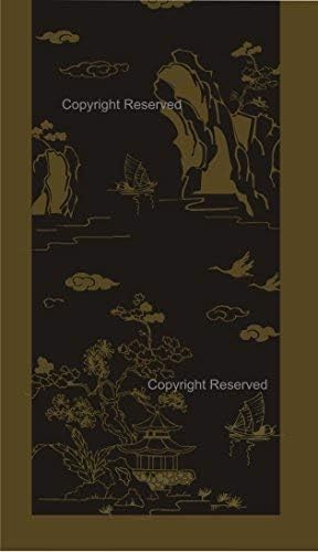 Silk Base Burn-out Velvet Shawl,73" Lx21 W,Ancient Art,Olive/Black - Image 3