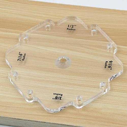 1/8 To 1 Inch Radius Jig Router Templates Set Templates Router Table Corner Jig