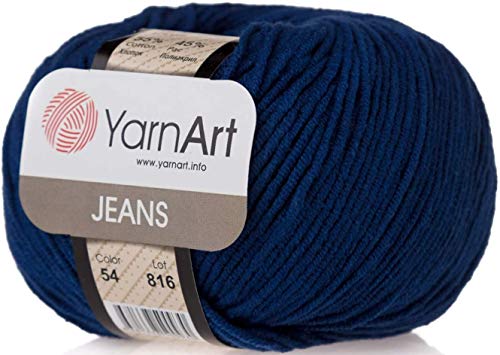55% Cotton 45% Acrylic YarnArt Jeans Sport Yarn 1...