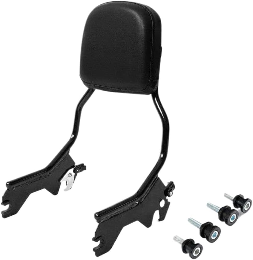 Sissy Bar Backrest Docking Hardware Kit Compatible with Automotive Motorcycle Parts Softail Street Bob FLHC FXBB 2018 2024(Black)