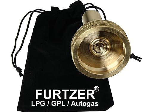 Furtzer LPG GPL Autogas Tankadapter M16 Dish lang Adapter mit Stoffbeutel