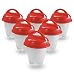 Egglettes - Egg Cooker Hard & Soft Maker, No Shell, Non Stick Silicone, Poacher, Boiled, Steamer, AS SEEN ON TV