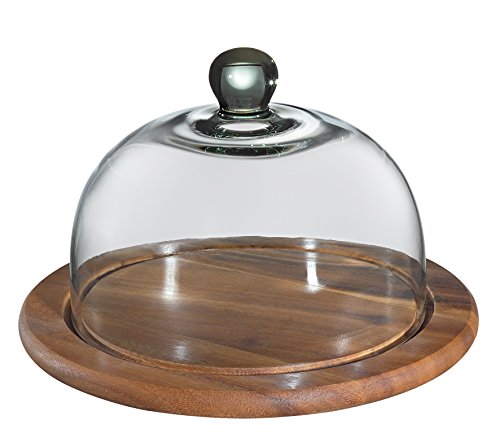 Zassenhaus Käseglocke mit Glasdeckel, akazie Ø 30 cm