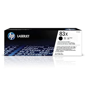 HP Cartucho de tóner negro de alto rendimiento 83X | Funciona con HP LaserJet Pro M201, HP LaserJet Pro MFP Serie M225 | CF283X