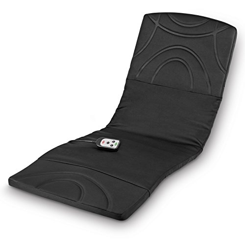 VITALmaxx Massagematte | Ganzkörpermassage mit Wärme & Vibration | 3 Massagezonen für Nacken, Rücken und Beine - bequem per Fernbedienung wählbar | 2 individuelle Intensitätsstufen - Image 4