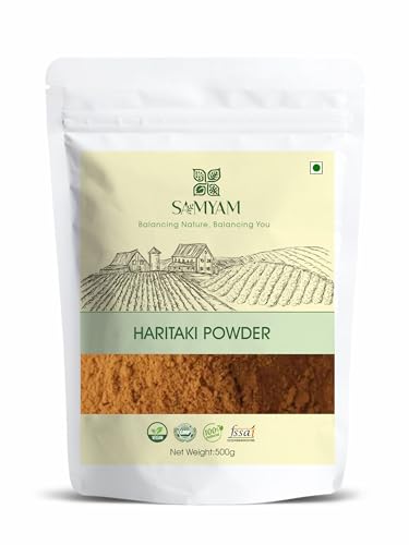 SAMYAM Haritaki Powder (Terminalia chebula) - 500g Pack | for Digestion Support