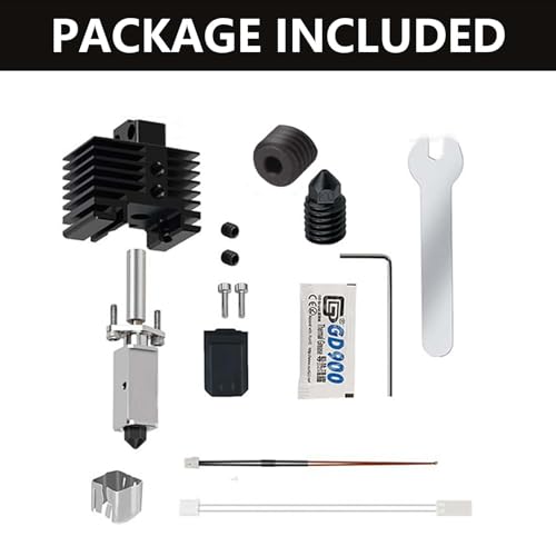 Hotend für Bambu Lab P1P P1S Hochtemperatur Extruder Hotend für Bambu Lab P1P P1S 3D Drucker Mit Silikon Socke Und 0,4mm GehäRtetem Stahl Düse