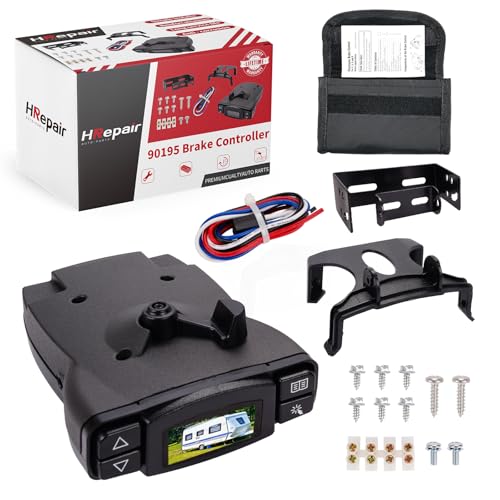 HRepair Universal Trailer Brake Controller for Trailers with 1-4 Axles Compatible with Ford GM Chevy Dodge RAM Toyota Jeep & More Replacement for Curt Tekonsha P3 90195 Brake Controller by HRepair - Used condition - US$81.76