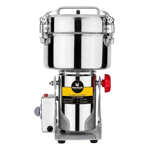 Image of 2000g Electric Spice Grinder | 4000W Heavy Duty Stainless Steel Dry Masala Grinder | 25000 RPM Commercial Grinding Machine