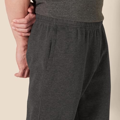 Image of Amazon Essentials Men's Relaxed Fit Fleece Joggers Sweatpants with Drawstring Waist, Tapered Leg, Ribbed Cuffs, Brushed Interior