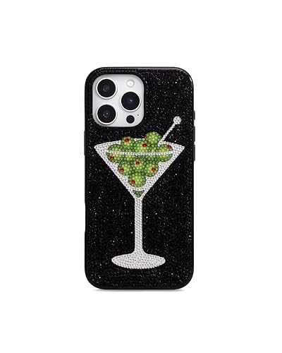Image of JW PEI Olive Martini Artificial Crystal Phone Case - Black