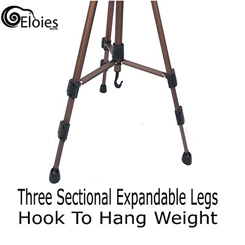 Image of Eloies Travel Series TL-51 Aluminum Tripod Stand for DSLR /Mobile Phone /SLR and Digital Camera Maximum Height 60 inch / 5' Feet | Light-Weight Compact Size Travel Tripod with Mobile Tripod Holder Mount