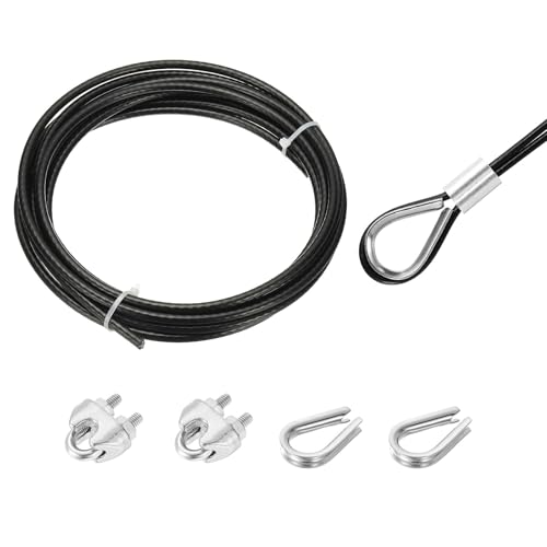 Cable de acero inoxidable 304 con revestimiento de vinilo premium de 6mm y 5m
