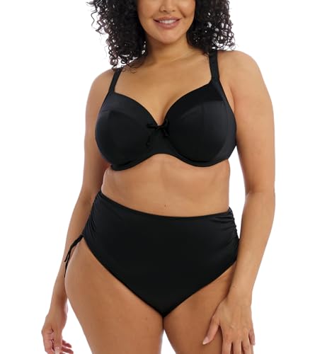 Elomi Plus Size Plain Sailing Plunge Bikini Top 38J, Black4