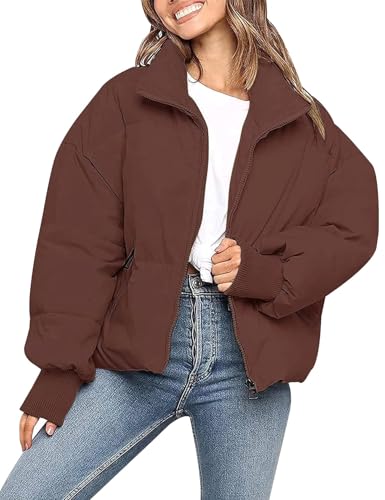 Image of Gihuo Women's Winter Cropped Puffer Jacket Coat Short Warm Quilted Jacket 2026