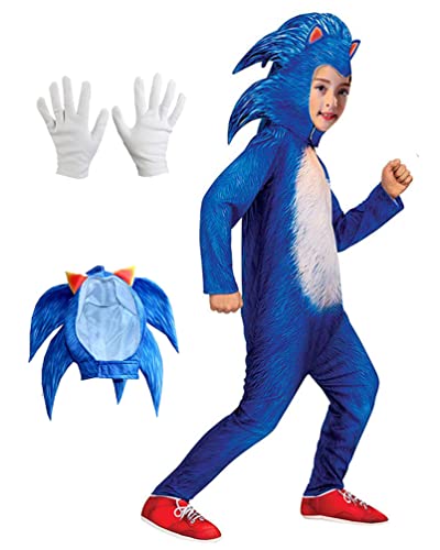 Yakogy Cimno Kids Cosplay Costume Bodysuit Halloween Dress Up Onesie Suit Full Jumpsuit,M Blue #TOP5