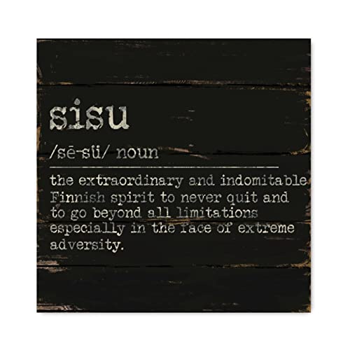 Panneau mural en bois à suspendre Sisu Evans1nism décoration artistique maison 40 cm