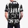 Men's Rock Band Bon Polo Shirt Casual T-Shirt Stylish Soft Breathable Fabric S-4XL for Daily Business and Gatherings #3