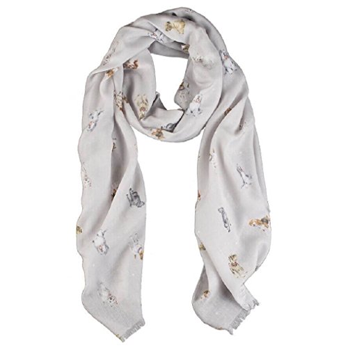 Wrendale Designs by Hannah Dale - A Dogs House Lightweight Dog Scarf - 70cm by 190cm
