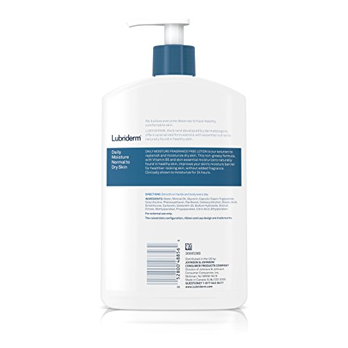 Lubriderm Daily Moisture Lotion, Fragrance-Free, 16 Fl. Oz (Pack Of 6) #TOP5