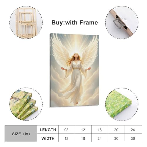 Poster d'ange esthétique sur toile pour créer un coin zen dans sa chambre
