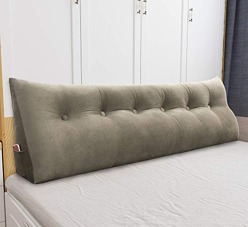 image for VERCART Large Wedge Pillow Decorative Body Throw Pillows Bed Backrest 