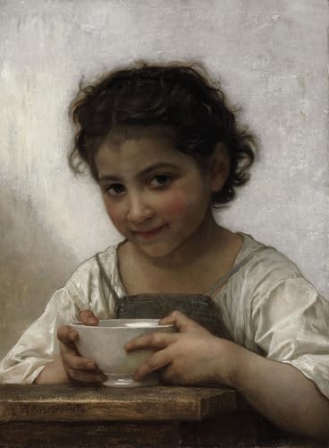 Peinture pour décoration salon Bouguereau 60x90cm pour habiller un mur vide