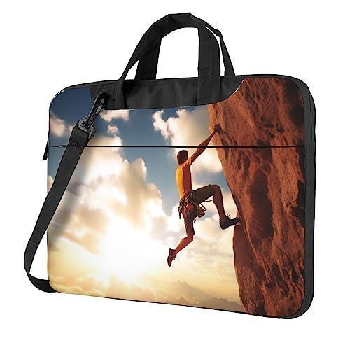 Sac à bandoulière pour ordinateur portable imprimé escalade pour protéger votre PC de la pluie