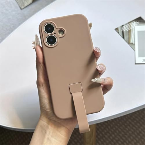 Coque silicone liquide iPhone 16 Plus : fini les chutes avec l'anneau antichoc