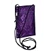 Travel Neck Pouch - Silk Jacquard (Deep Purple)