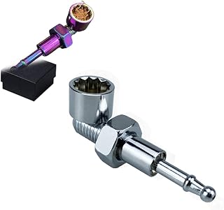 Screw Pipe,Creative Portable Screw Nut Shape Mini Metal Smoking Pipe,Hidden Screw Metal Filter Tobacco Smoking Pipe Pocket Herb Pipes (Silver)